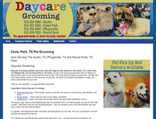 Tablet Screenshot of daycaregrooming.com